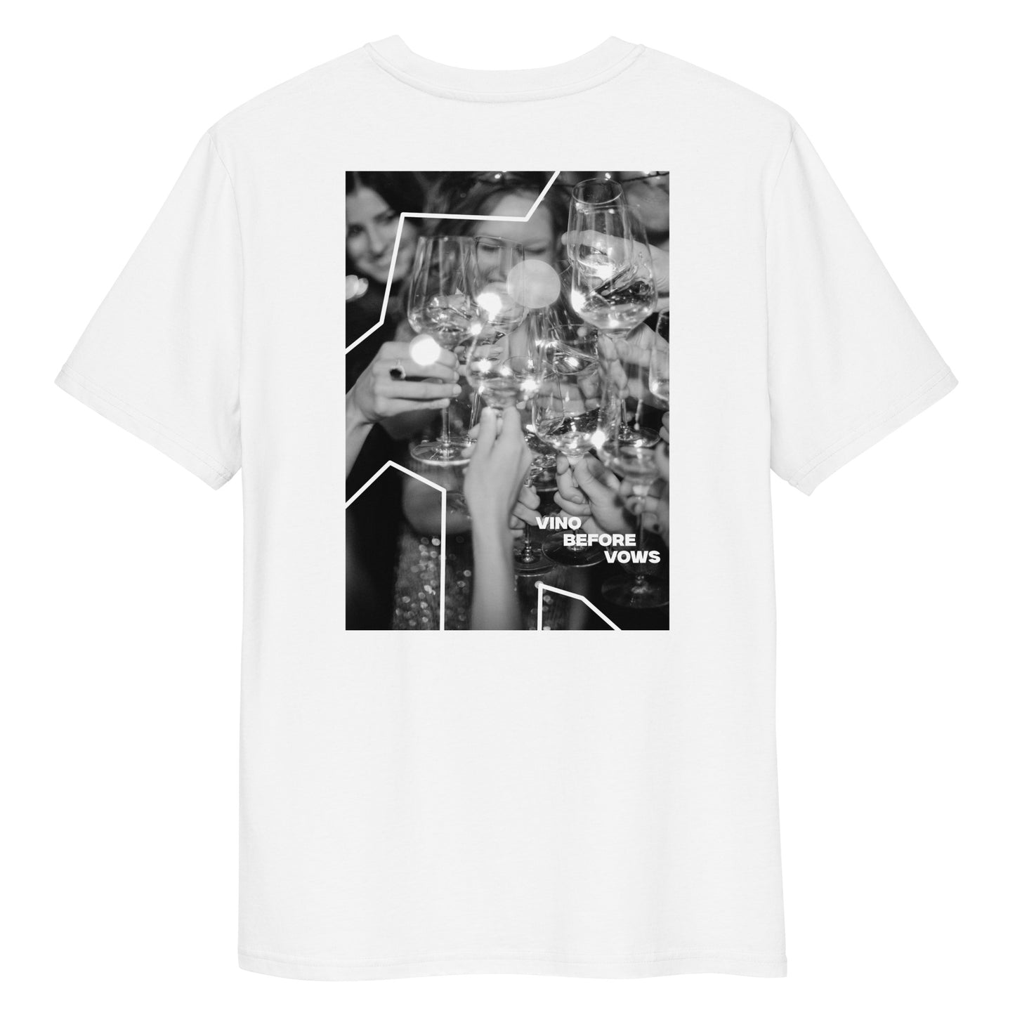 "Photo Vino Before Vows" Unisex-Bio-Baumwoll-T-Shirt