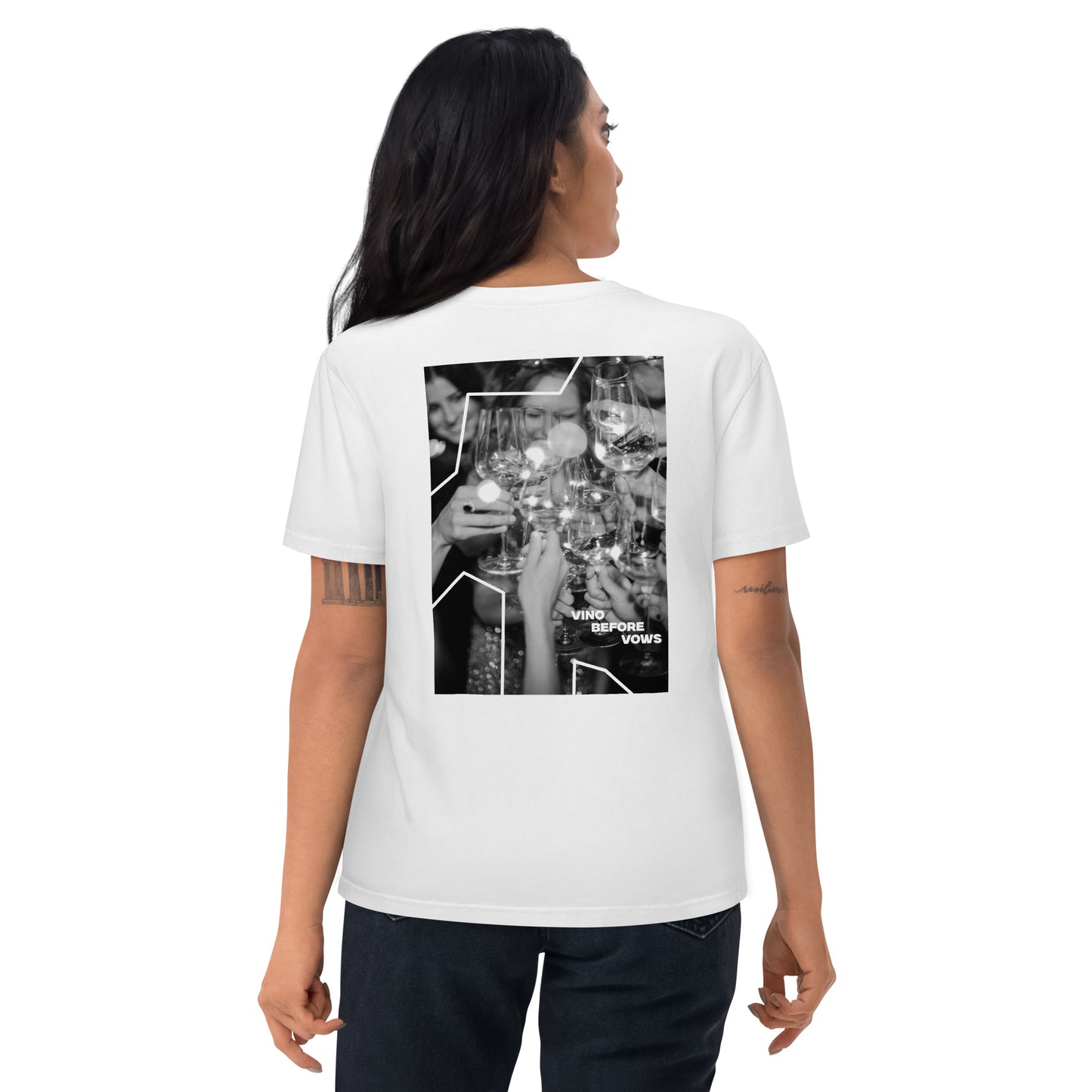 "Photo Vino Before Vows" Unisex-Bio-Baumwoll-T-Shirt
