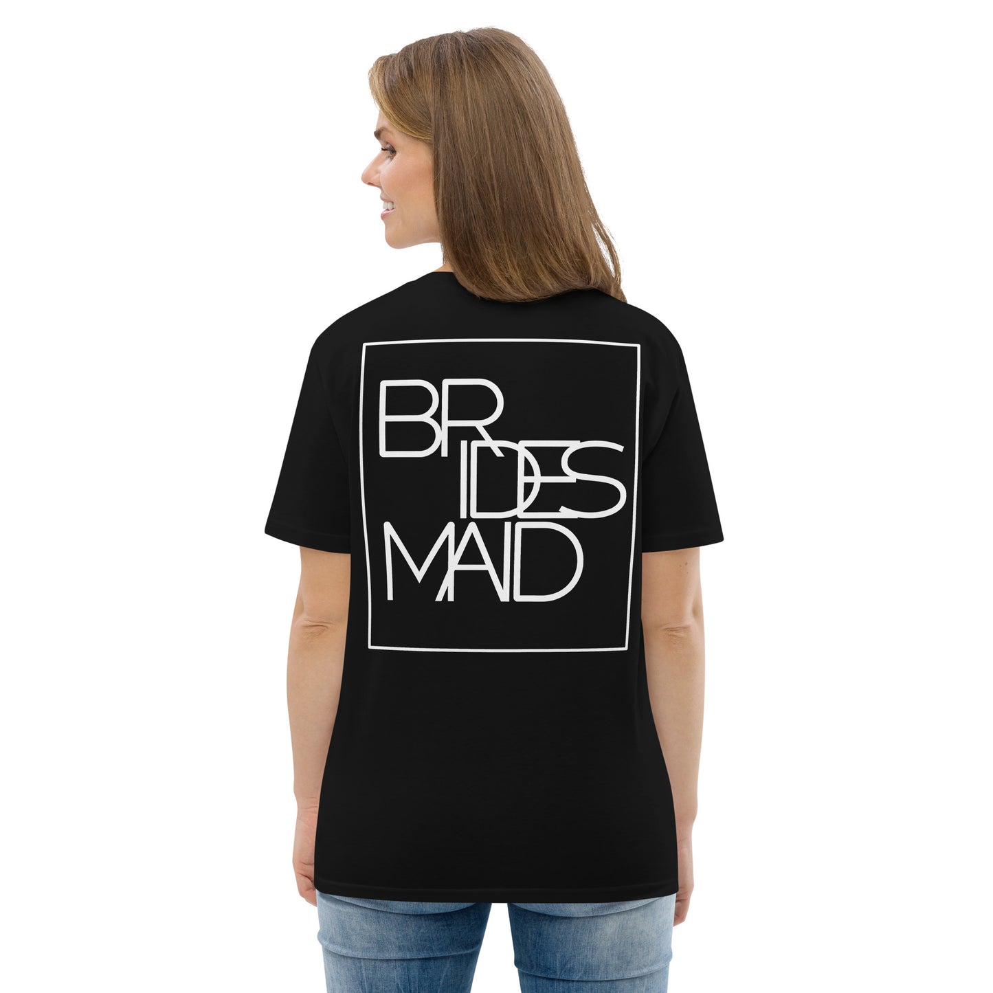 "Logo Bridesmaid" Unisex-Bio-Baumwoll-T-Shirt