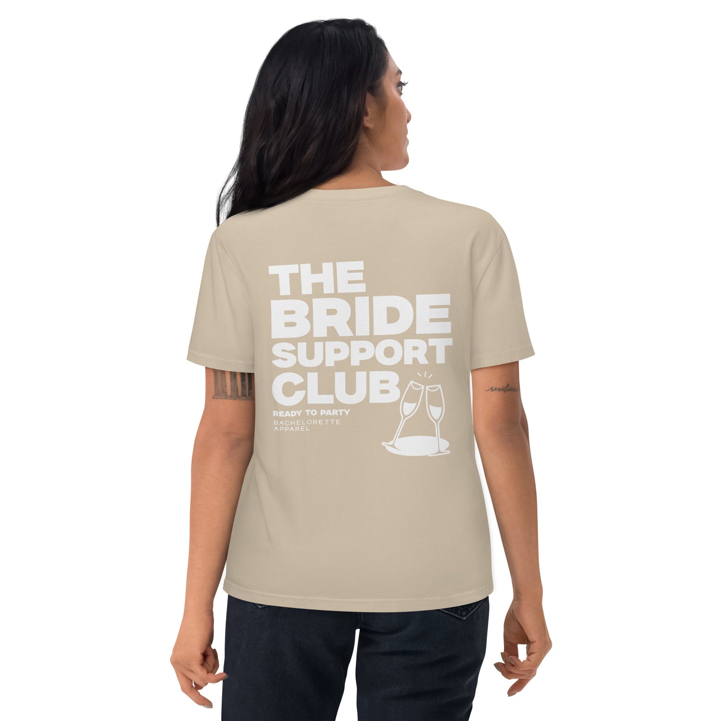 "The Bride Support Club" Unisex-Bio-Baumwoll-T-Shirt