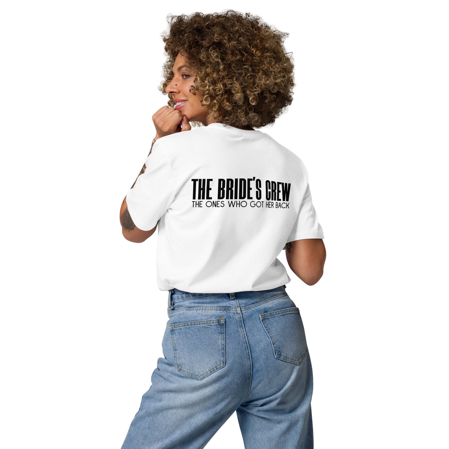 "Title The Bride's Crew" Unisex-Bio-Baumwoll-T-Shirt