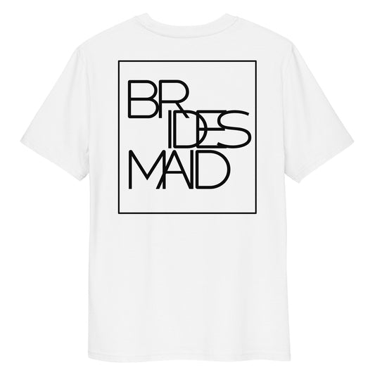 "Logo Bridesmaid" Unisex-Bio-Baumwoll-T-Shirt