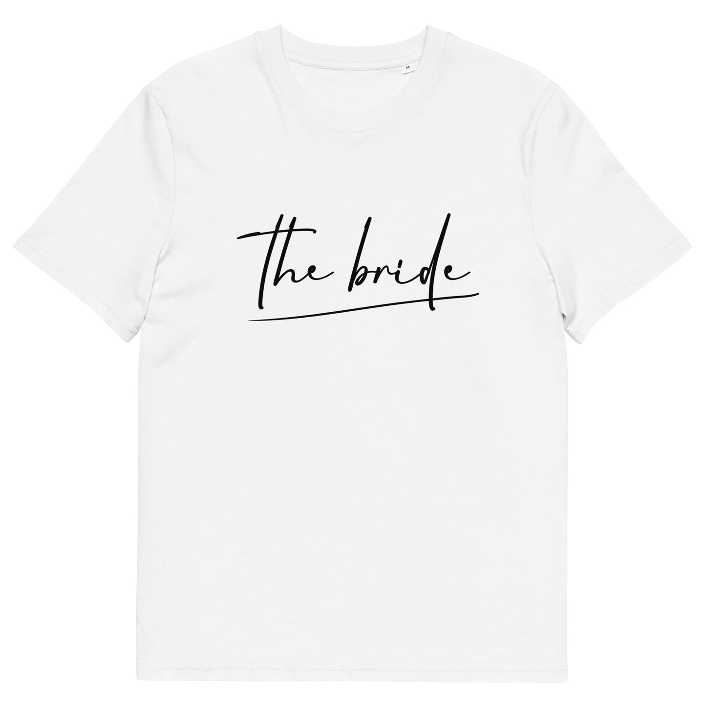 "Calligraphy The Bride" Unisex-Bio-Baumwoll-T-Shirt